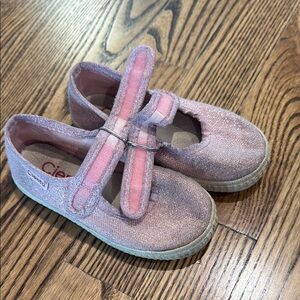 Cienta Pink Glitter Kids Shoes